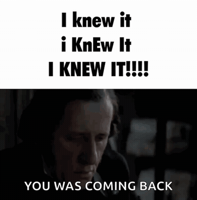 Man With Eyes Closed Saying I Knew It GIF