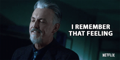 Man With Eyes Closed Saying I Remember That Feeling GIF