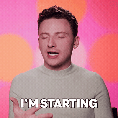 Man With Eyes Closed Saying Im Starting GIF