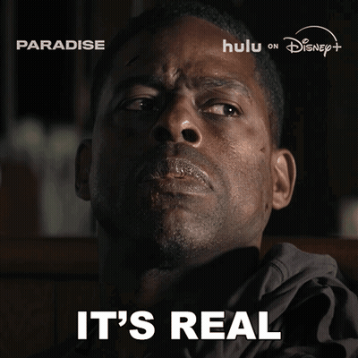 Man With Eyes Closed Saying It's Real GIF