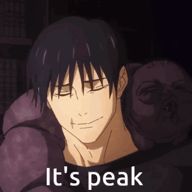 Man With Eyes Closed Saying Its Peak GIF