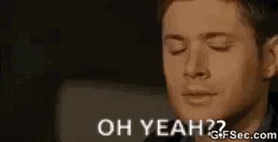 Man With Eyes Closed Saying Oh Yeah GIF