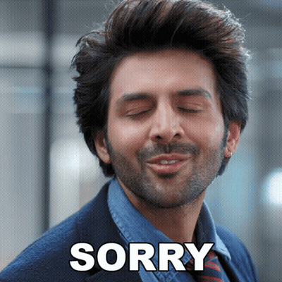 Man With Eyes Closed Saying Sorry GIF