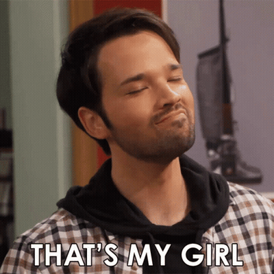 Man With Eyes Closed Saying That's My Girl GIF