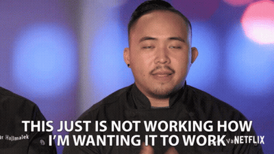 Man With Eyes Closed Says This Just Is Not Working How I Wanting It To Work Vs Netflix GIF