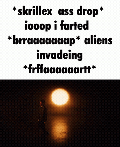 Man With Eyes Closed Skrillex Ass Drop GIF