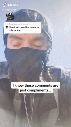 Man With Face Mask Needs Movie Name GIF