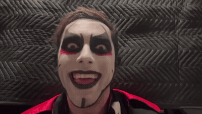 Man With Face Paint At Backlash GIF