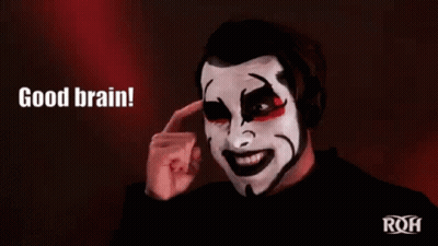Man With Face Paint Good Brain GIF