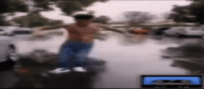 Man With Face Tattoo Sitting In Car Talking GIF