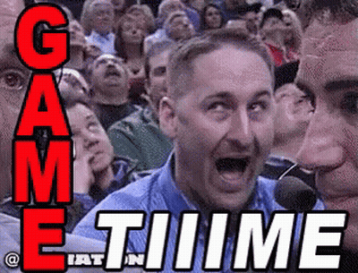 Man With Fake Nose Screaming Game Time GIF