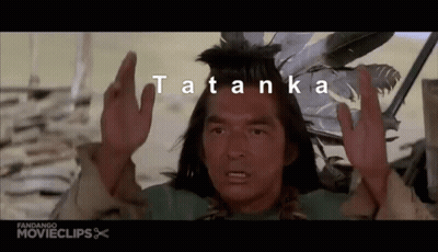 Man With Feathers Giving Middle Finger Tatanka GIF
