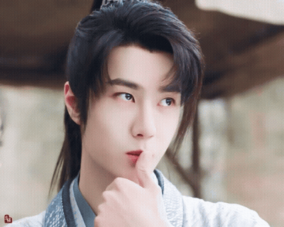 Man With Finger On Mouth GIF