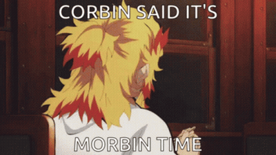 Man With Fire Hair Corbin Said It's Morbin Time GIF