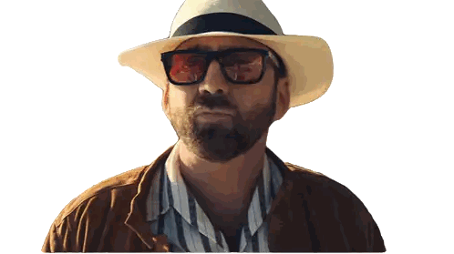 Man With Fist In Air And Sunglasses Sticker