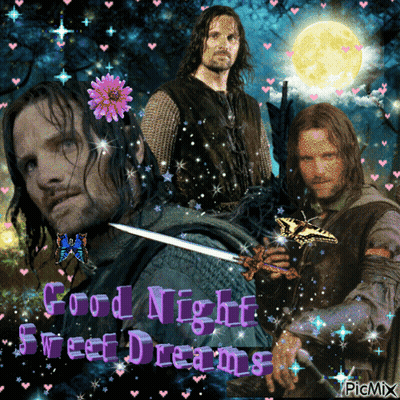 Man With Flower In Hair Saying Good Night Sweet Dreams GIF