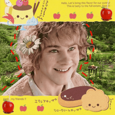 Man With Flower In Hair Saying Hello Let's Bring This Flavor For Our Outer GIF