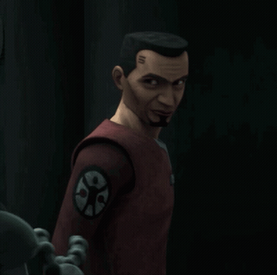 Man With Forehead Tattoo In Red Jacket GIF
