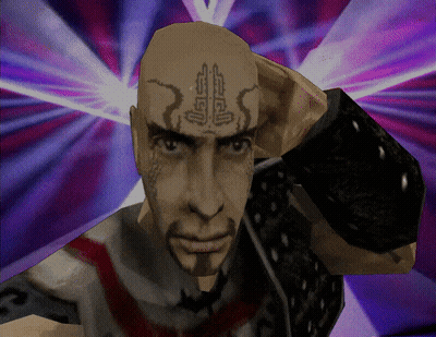 Man With Forehead Tattoo Letter G
