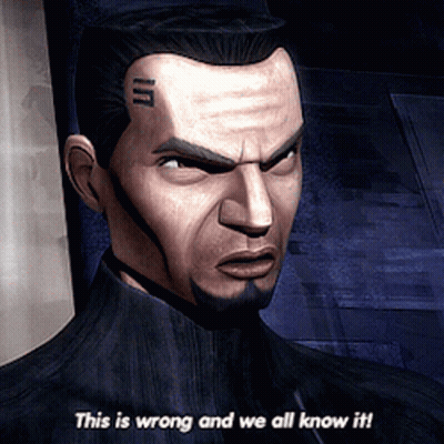 Man With Forehead Tattoo Saying This Is Wrong GIF