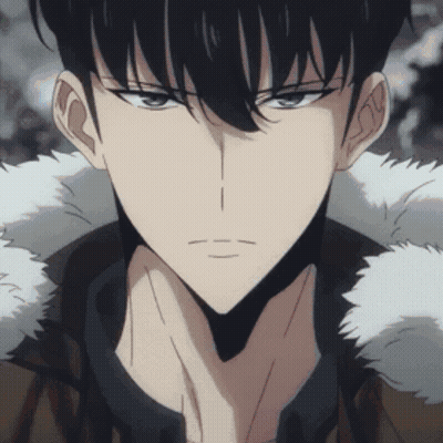 Man With Furry Collar Close Up GIF