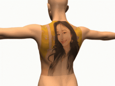 Man With Girl Picture On Back GIF