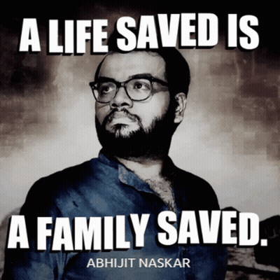 Man With Glasses A Life Saved Is A Family Saved GIF
