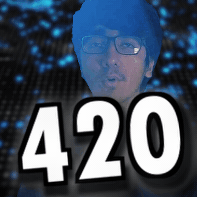 Man With Glasses And 420 GIF