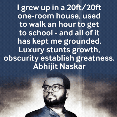 Man With Glasses And Abhijit Naskar Quote GIF