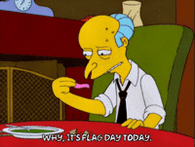 Man With Glasses And American Flag Saying Flag Day GIF