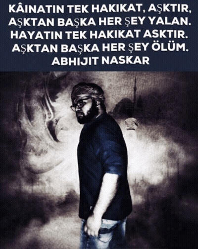 Man With Glasses And Bandana In Smokey Background GIF