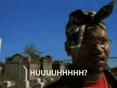 Man With Glasses And Bandana Says Huuuhhhh GIF
