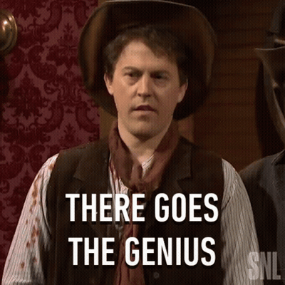 Man With Glasses And Bandana Says I'm Not Genius GIF