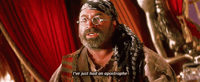 Man With Glasses And Bandana Says Ive Just Had An Apostrophe GIF