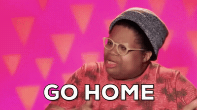Man With Glasses And Beanie Saying Go Home GIF