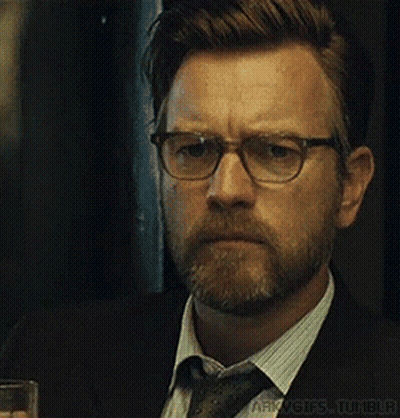 Man With Glasses And Beard Drinking Whiskey GIF