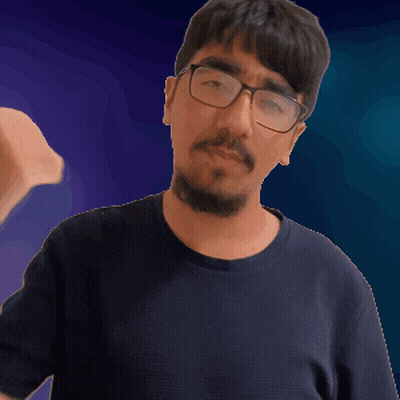 Man With Glasses And Beard Giving Thumbs Up GIF