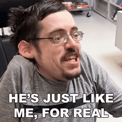 Man With Glasses And Beard He's Just Like Me For Real GIF