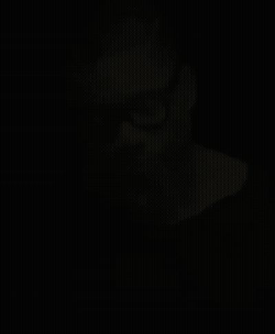 Man With Glasses And Beard Holding Green Apple GIF