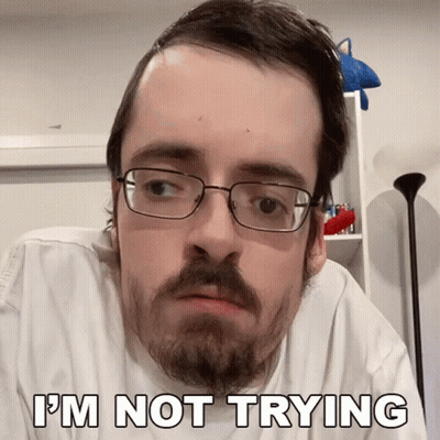 Man With Glasses And Beard I'm Not Trying GIF