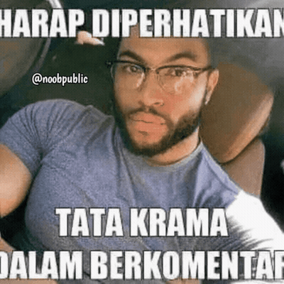 Man With Glasses And Beard In Car Harap Diperhatikan Tata Krama GIF