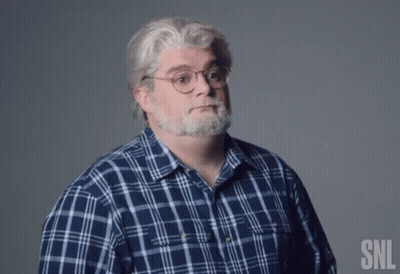 Man With Glasses And Beard In Plaid Shirt And Wig GIF