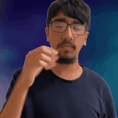Man With Glasses And Beard Making Gesture GIF
