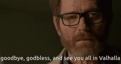 Man With Glasses And Beard Saying Goodbye GIF