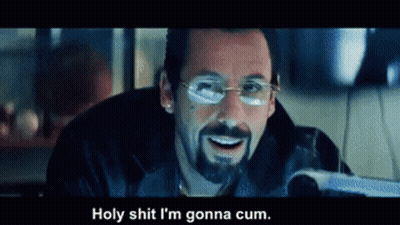 Man With Glasses And Beard Saying Holy Shit I'm Gonna Cum GIF