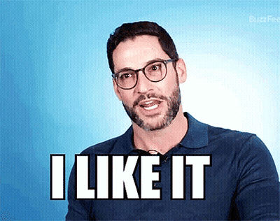 Man with Glasses and Beard Saying I Like It