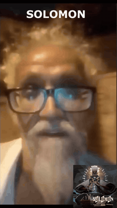 Man With Glasses And Beard Saying Solomon GIF