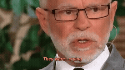 Man With Glasses And Beard Saying They Were Crying GIF