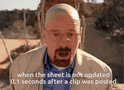 Man With Glasses And Beard Saying When The Sheet Is Not Updated GIF