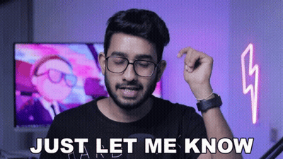 Man With Glasses And Beard Says Let Me Know GIF